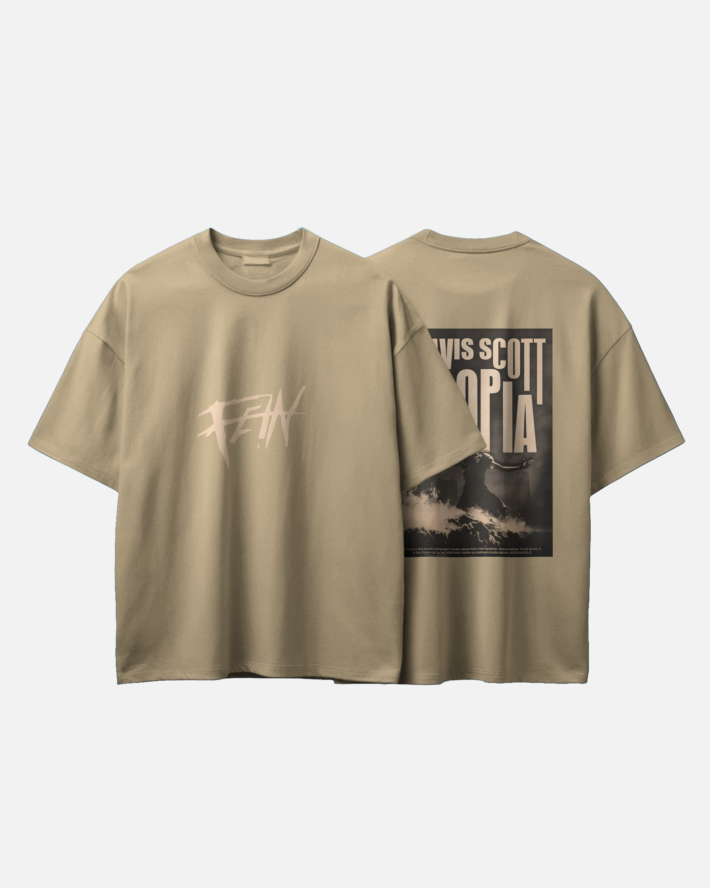 Utopia Drop – Travis-Inspired Graphic Tee by Clothario