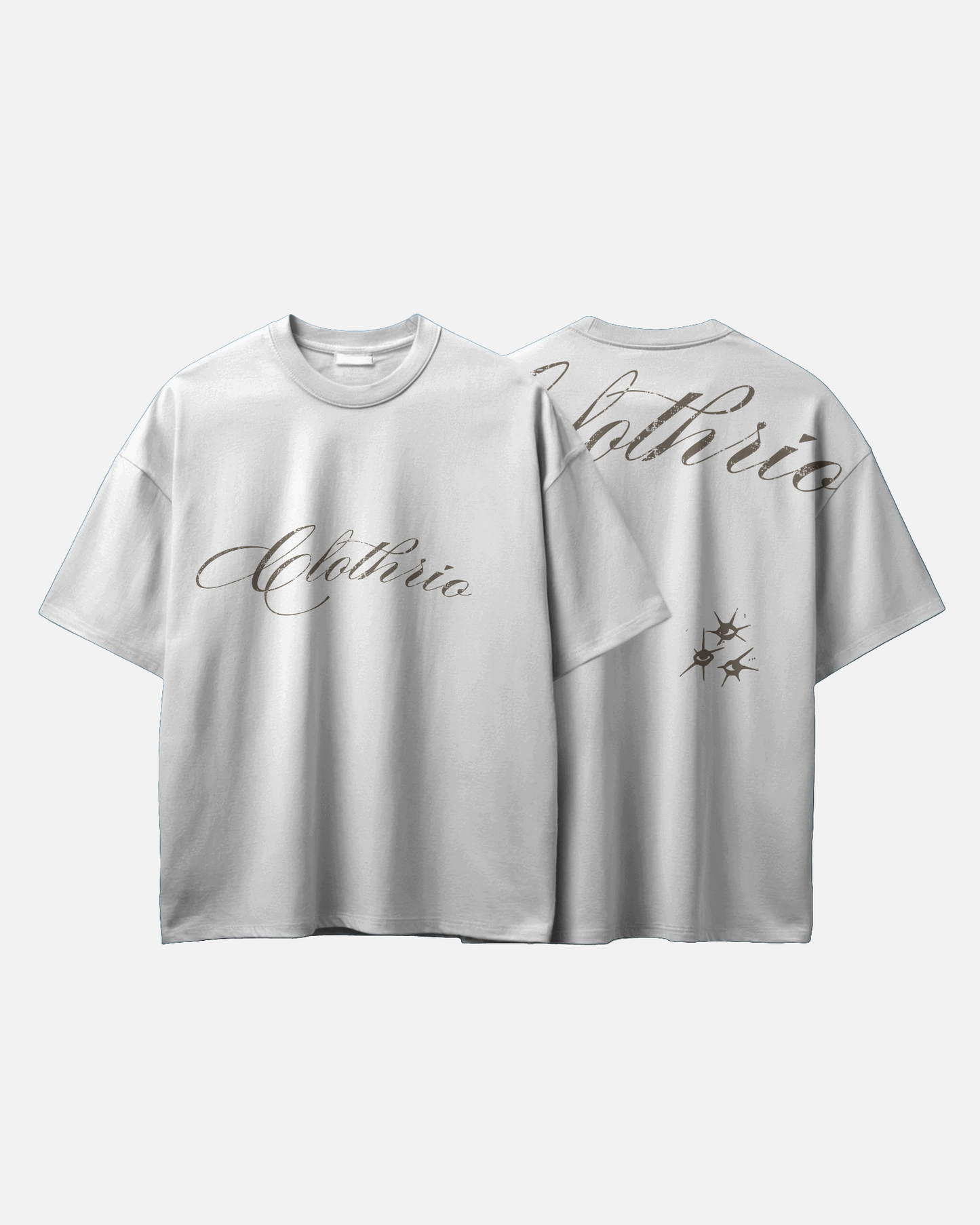 Clothario Sandstone Script Tee – Signature Series