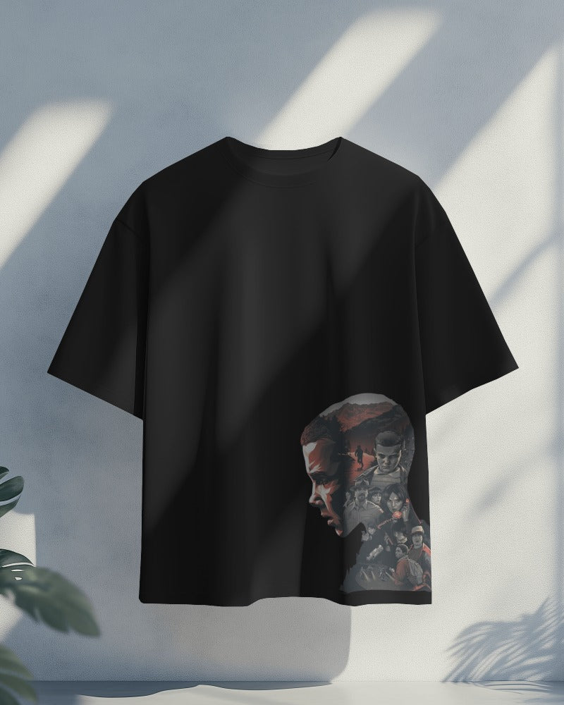 Mind Over Madness – Eleven Collage Oversized Tee | Clothario Exclusive