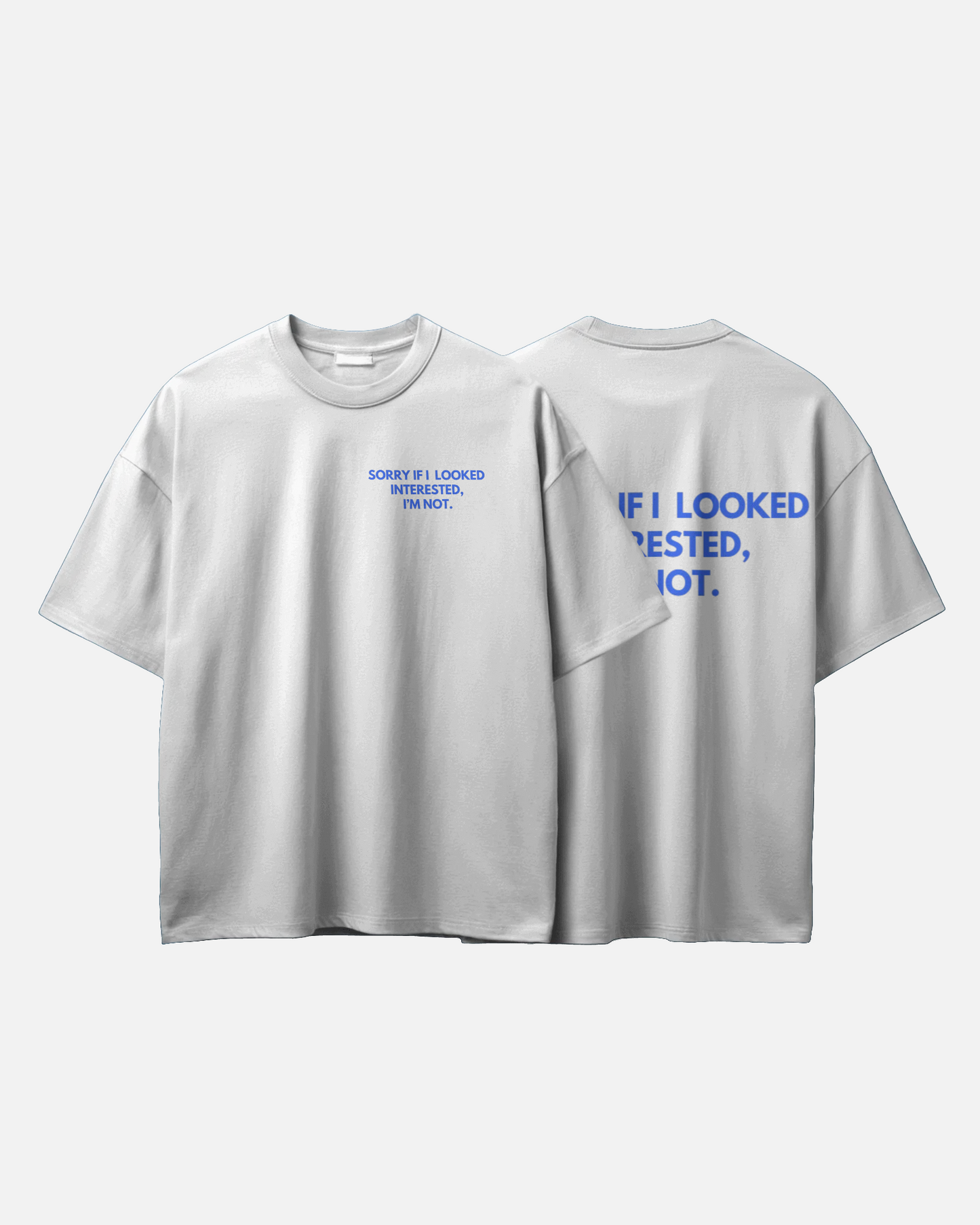 Not Interested – Deadpan Tee by Clothario