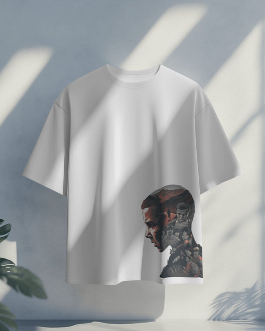 Mind Over Madness  – Eleven Collage Oversized Tee | Clothario Exclusive