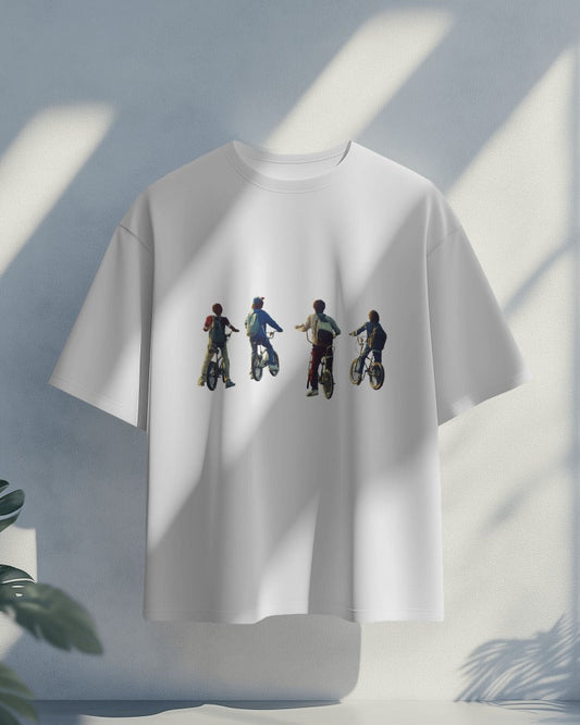 Squad on Wheels – Stranger Vibes Oversized Tee | 220 GSM Lycra